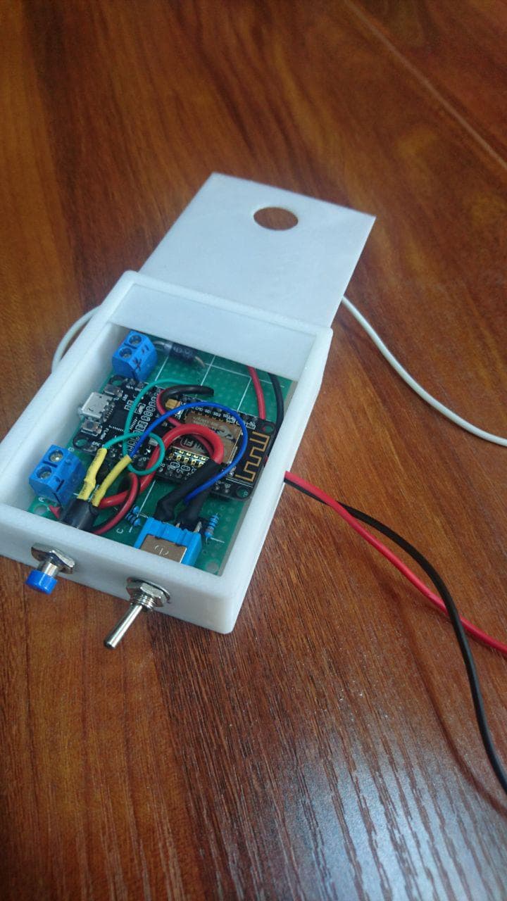 Nuqul IoT connected-device prototype in a custom enclosure