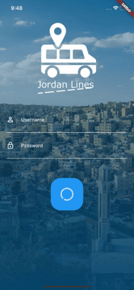 Jordan Lines mobile app route information screen